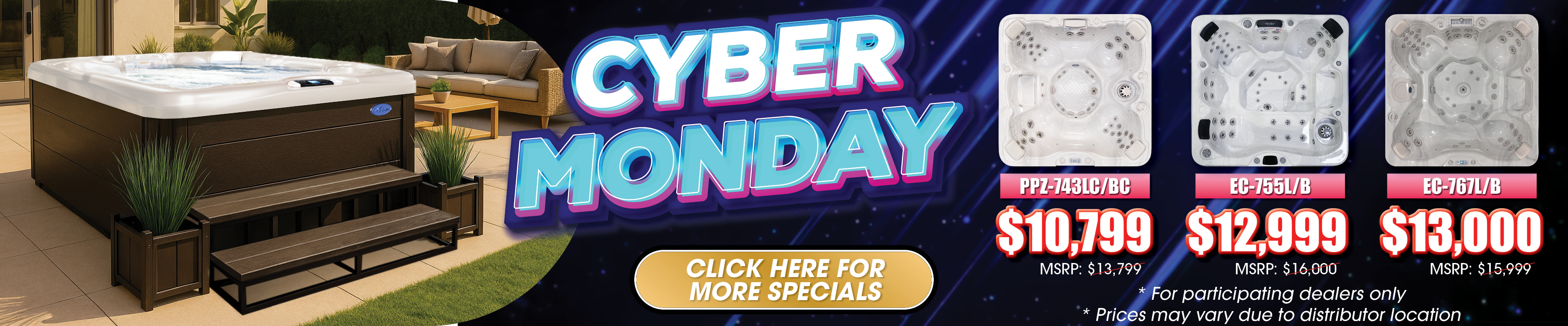 Calspas hot tub being used in a family setting - Madera