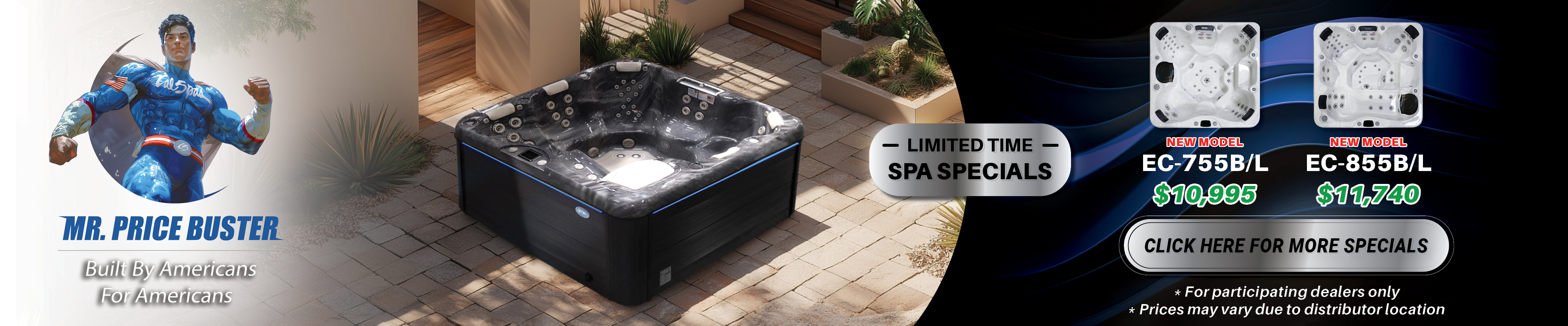 Calspas hot tub being used in a family setting - Madera